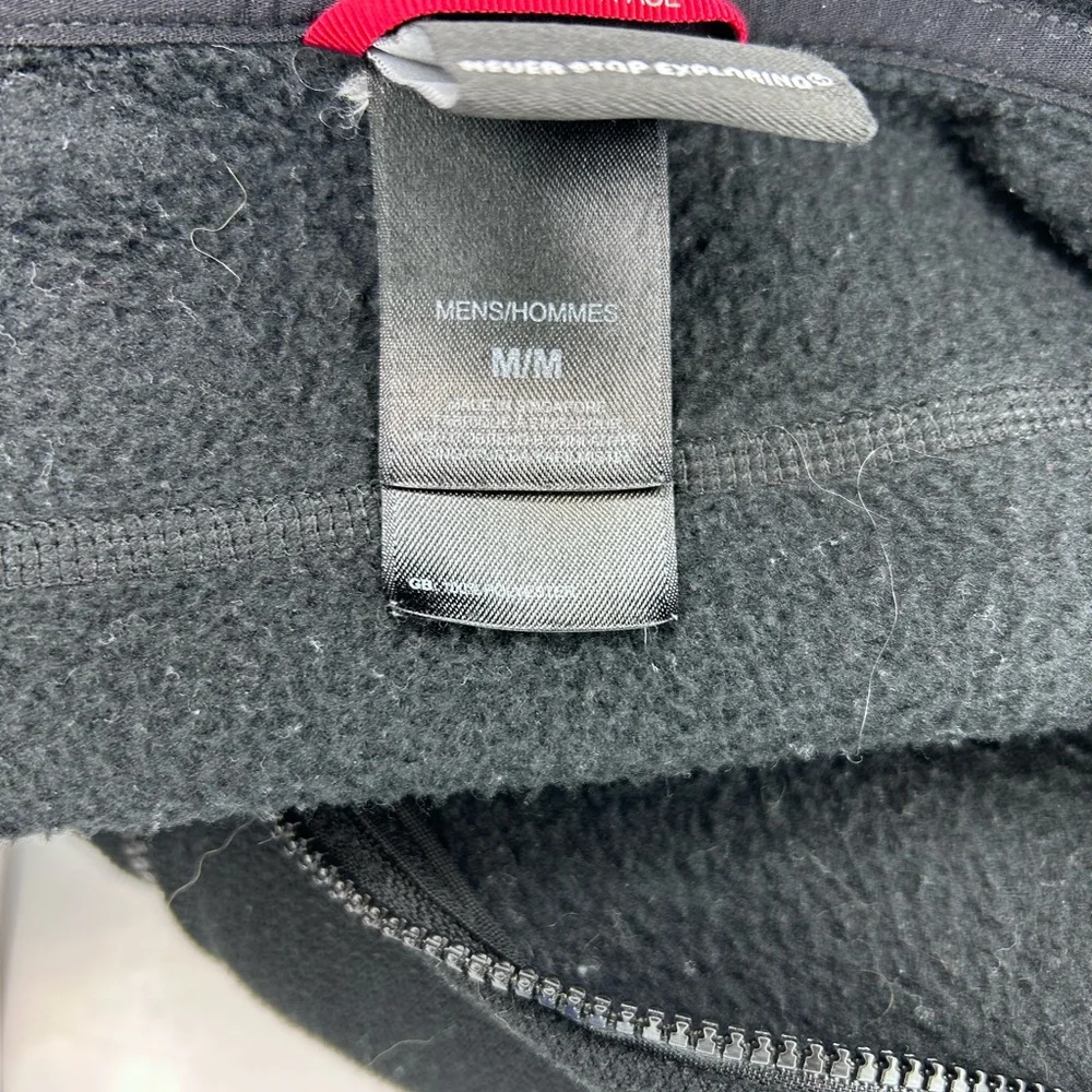 The North Face Mens Jacket Full Zip Stealth Byron Performance Fleece Black M